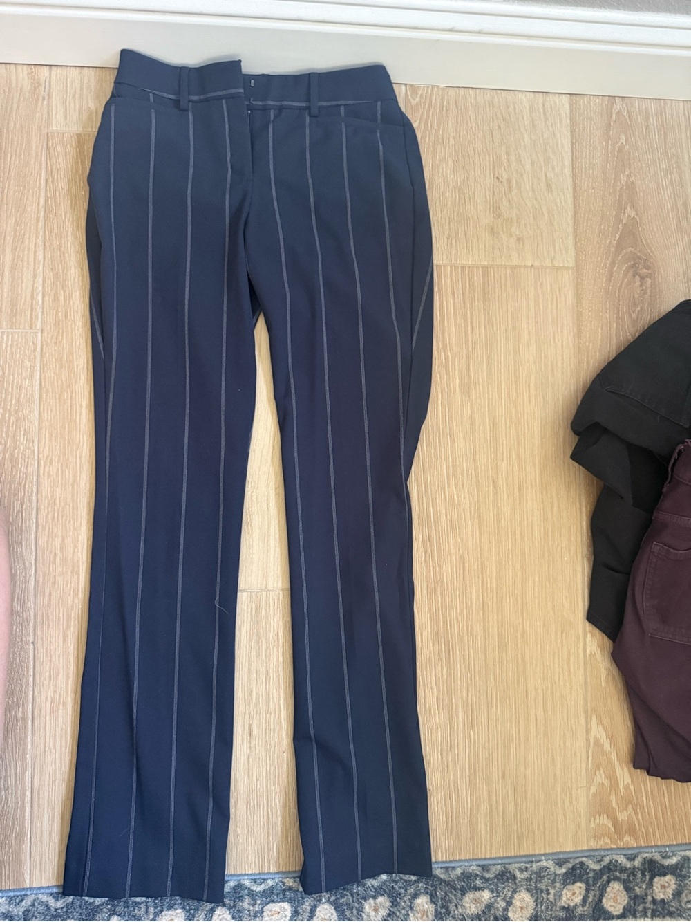 Express navy Pinstripe women’s  Dress Pants